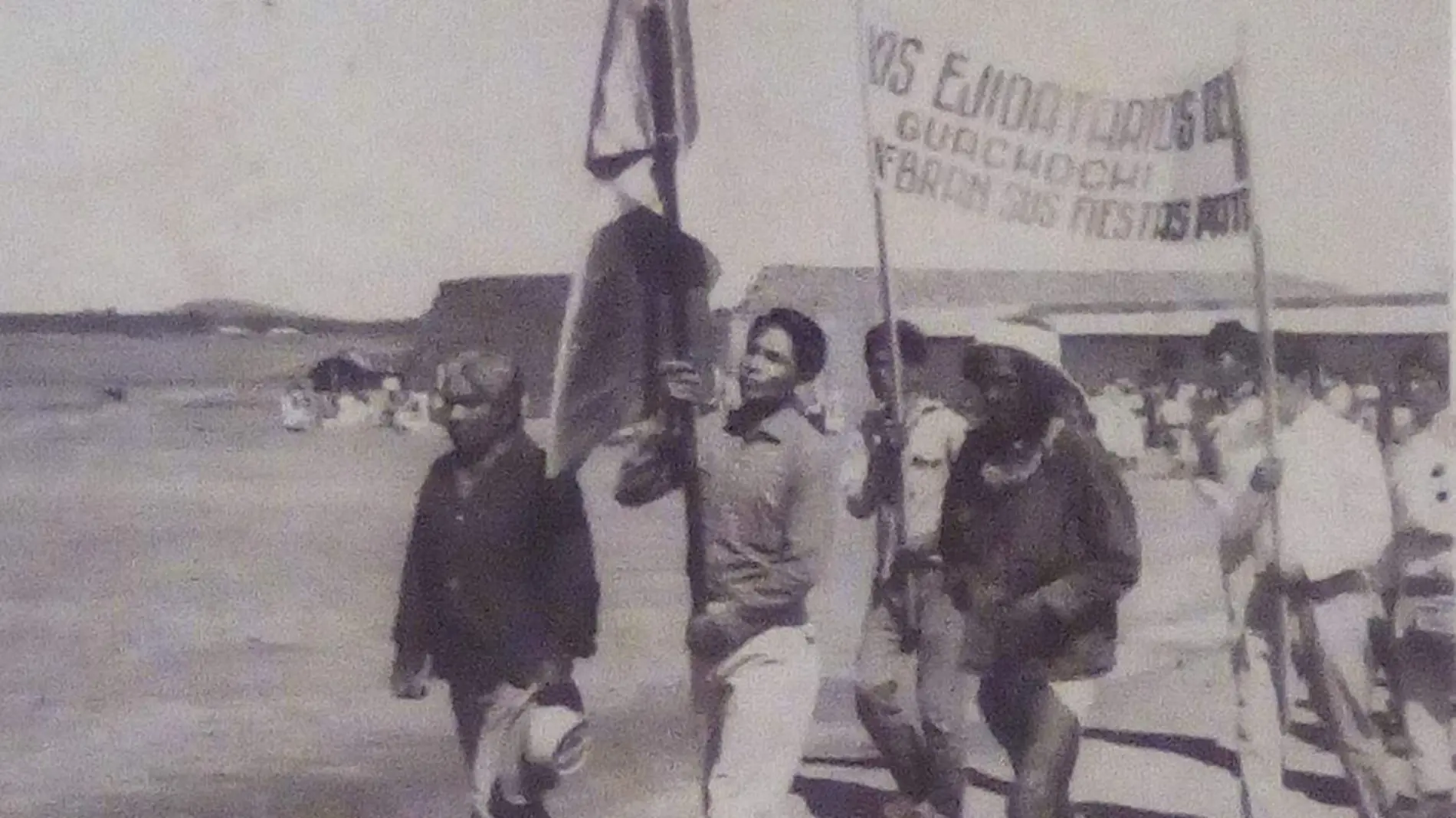 Desfile de Ejidatarios en Guachochi, acervo fotográfico Museo Norawa